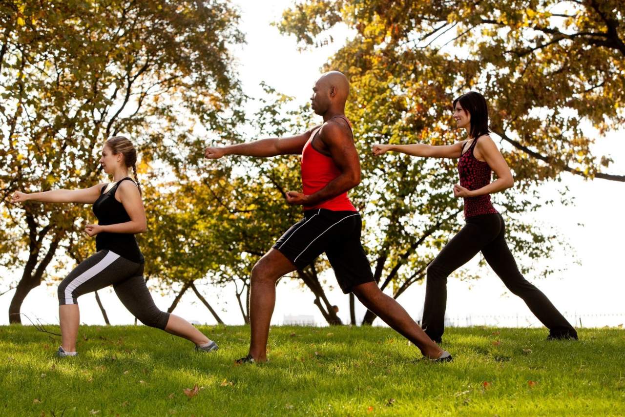 Entrenamientos al aire libre en Barcelona en la escuela Vallcarca Mugendo