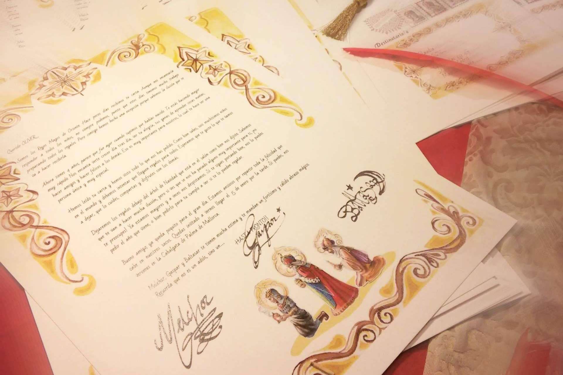 Gracias a Carta Personalizada, los niños recibirán una carta de los Reyes Magos