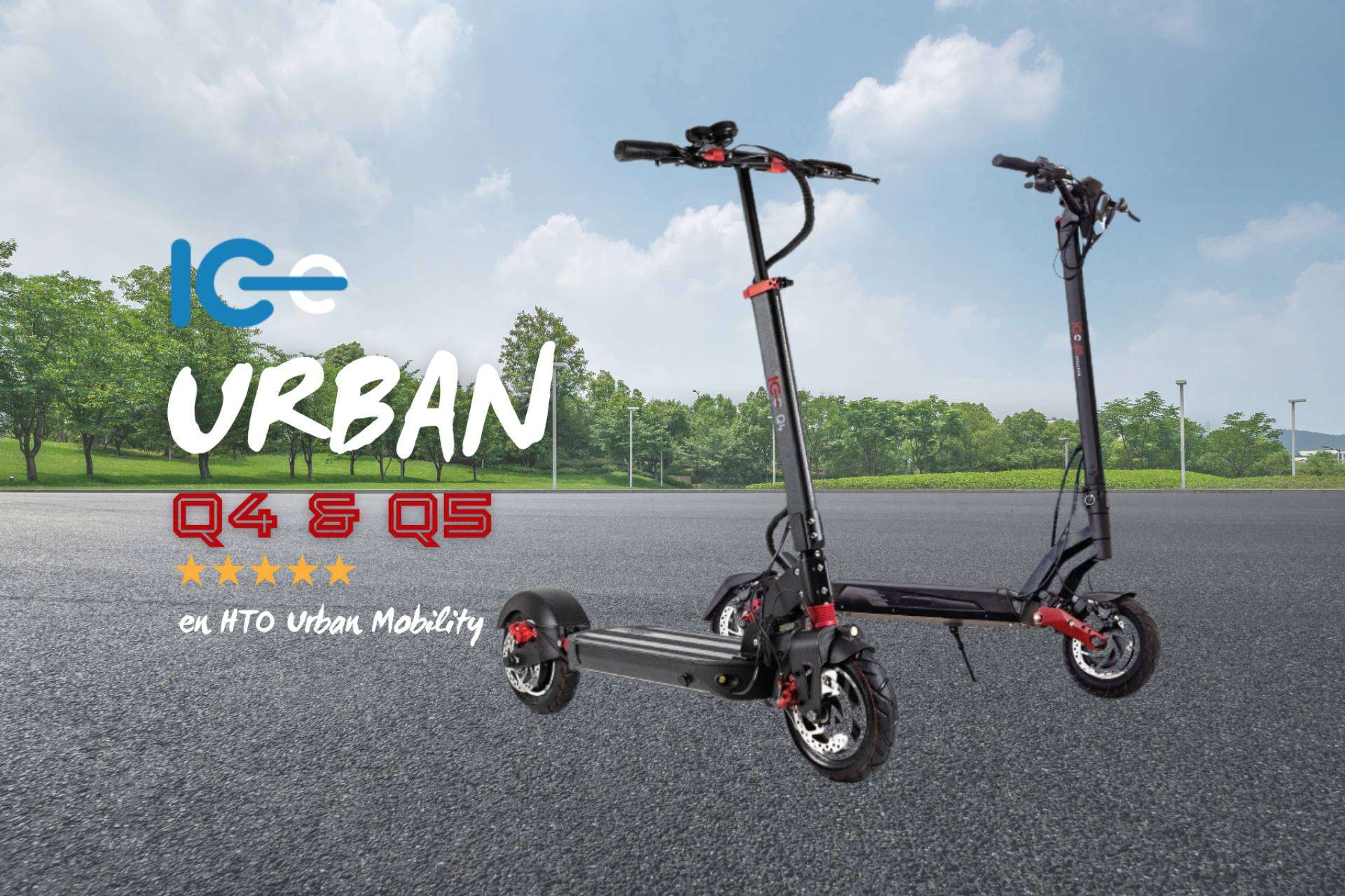 Patinetes eléctricos de la marca IC-e Scooter con HTO Urban Mobility