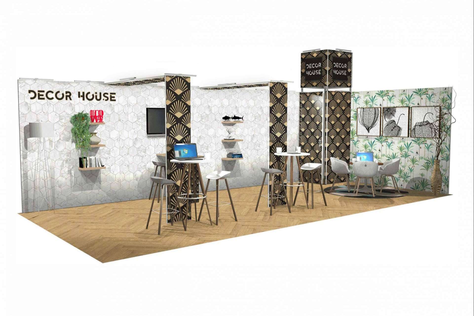 Olika Stands ofrece stands de renting para ferias