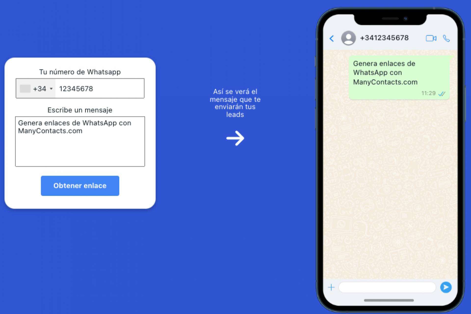 Generar enlaces en ManyContacts para vender con WhatsApp