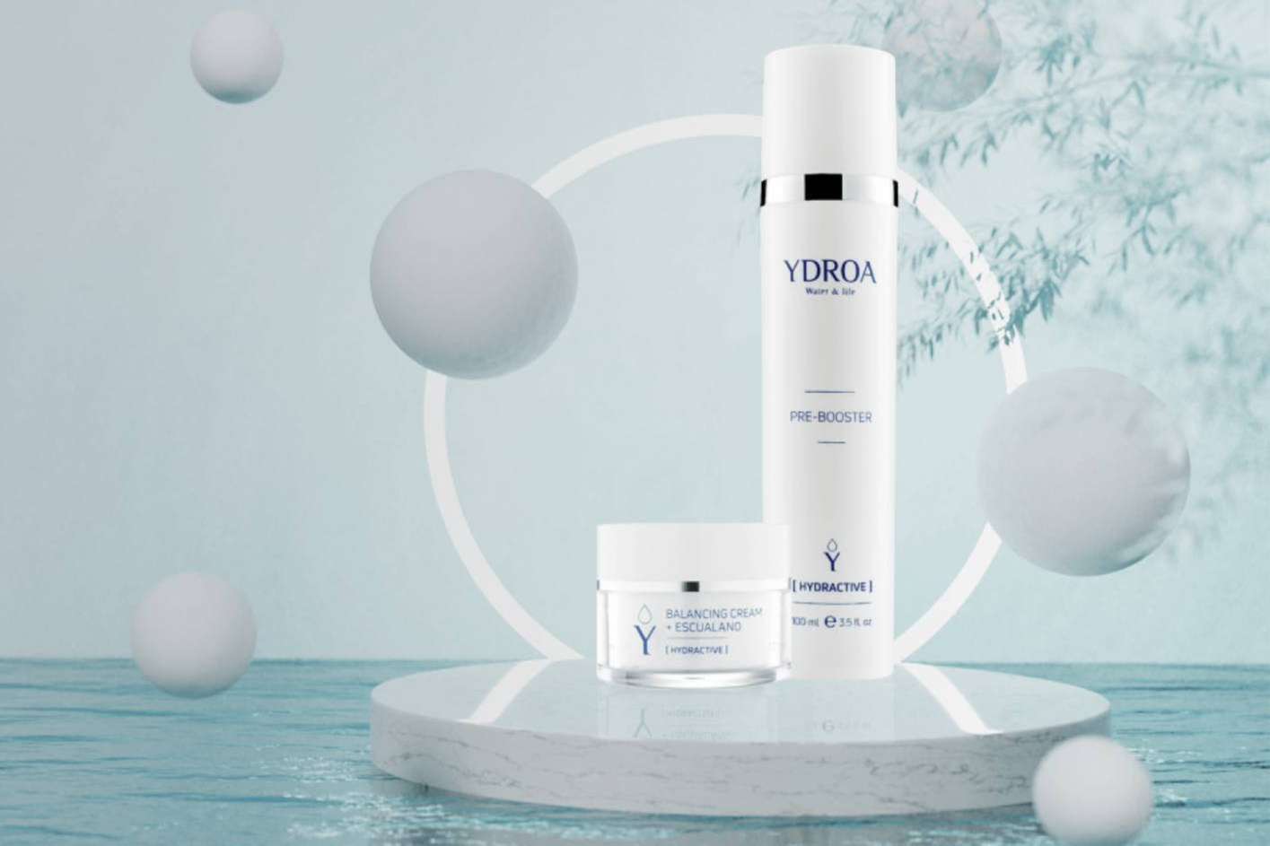 Ydroa y su nueva cosmética basada en el agua, Hydractive