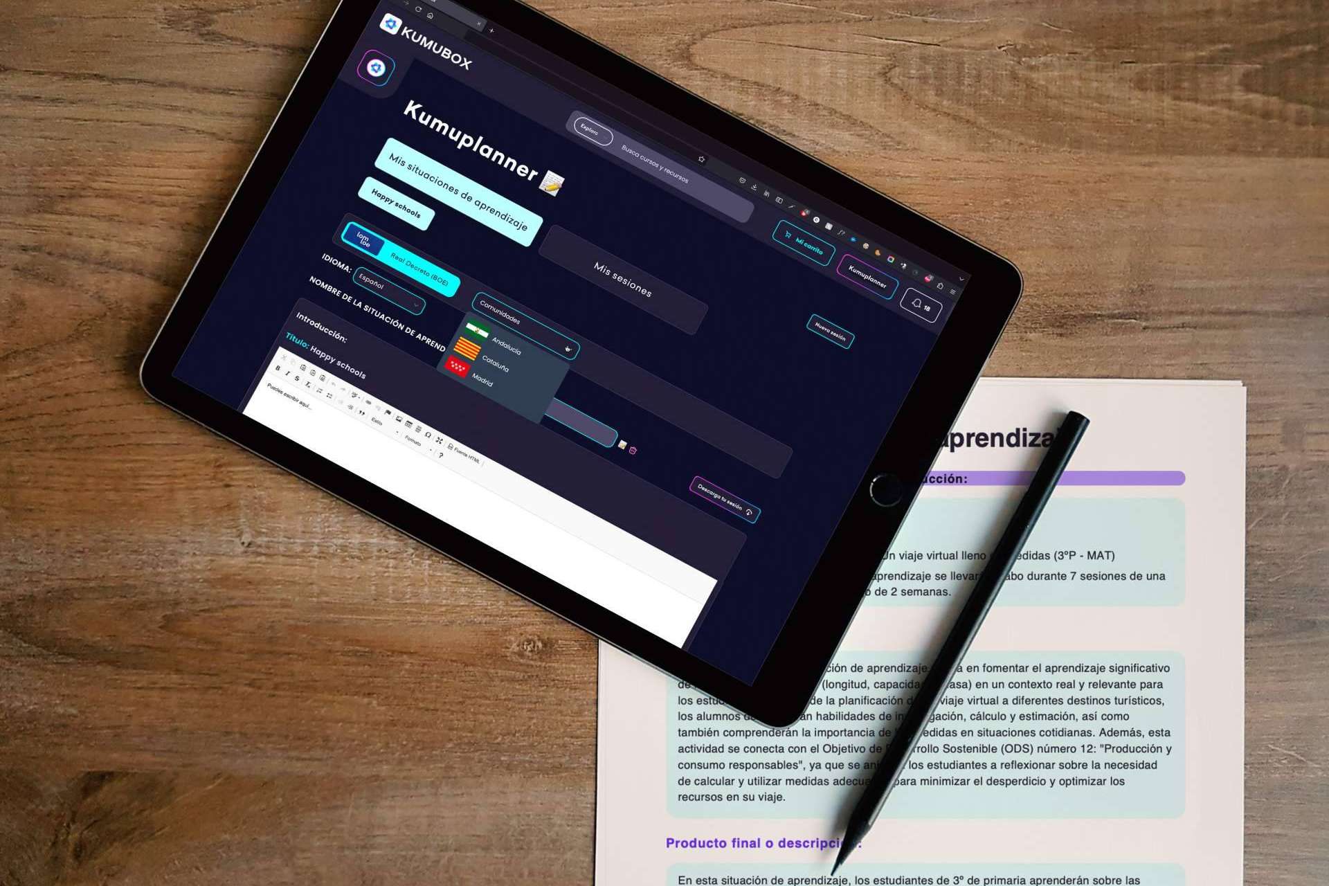 KumuPlanner, el software de generación automática de situaciones de aprendizaje de Kumubox