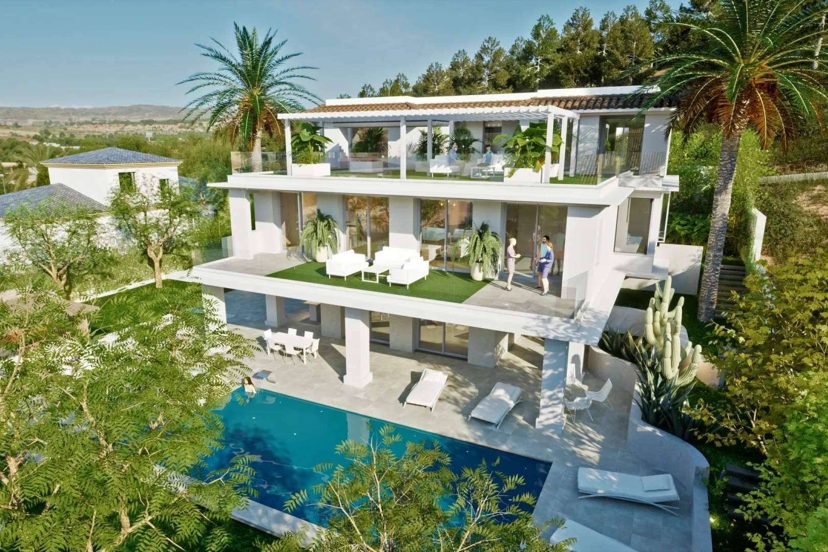 La construcción de una casa clásica y moderna, por Pacheco Arquitecto