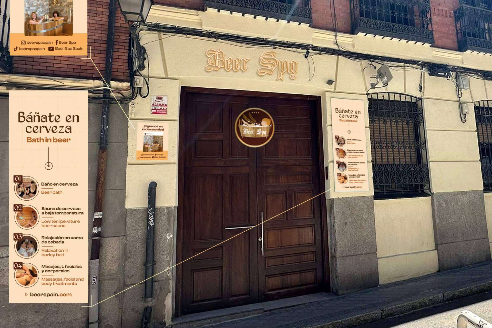 Spa de cerveza y bienestar en Madrid