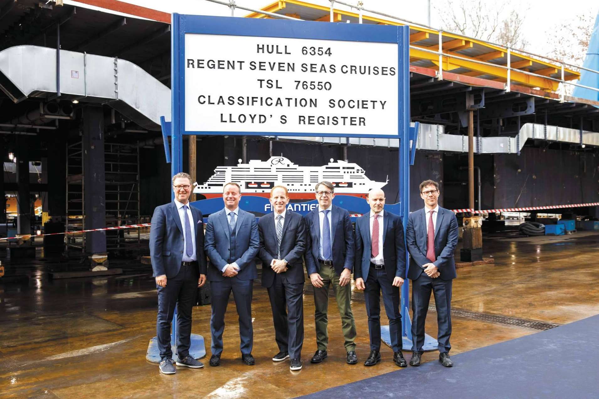 Regent celebra la colocación de la quilla del Seven Seas Prestige™ en el astillero de Fincantieri