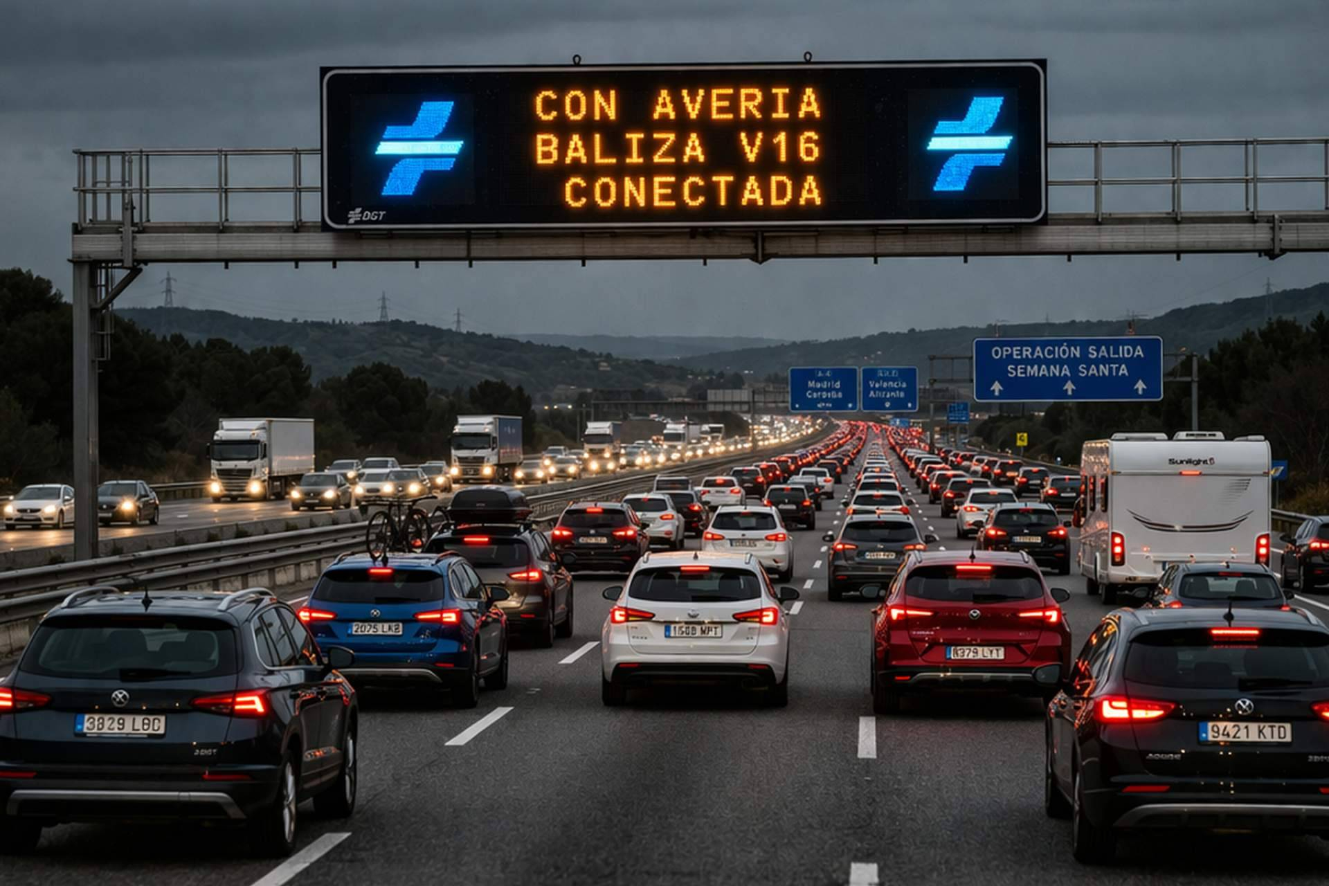 Baliza V16 obligatoria en 2026; se acaba el margen de adaptación esta Semana Santa