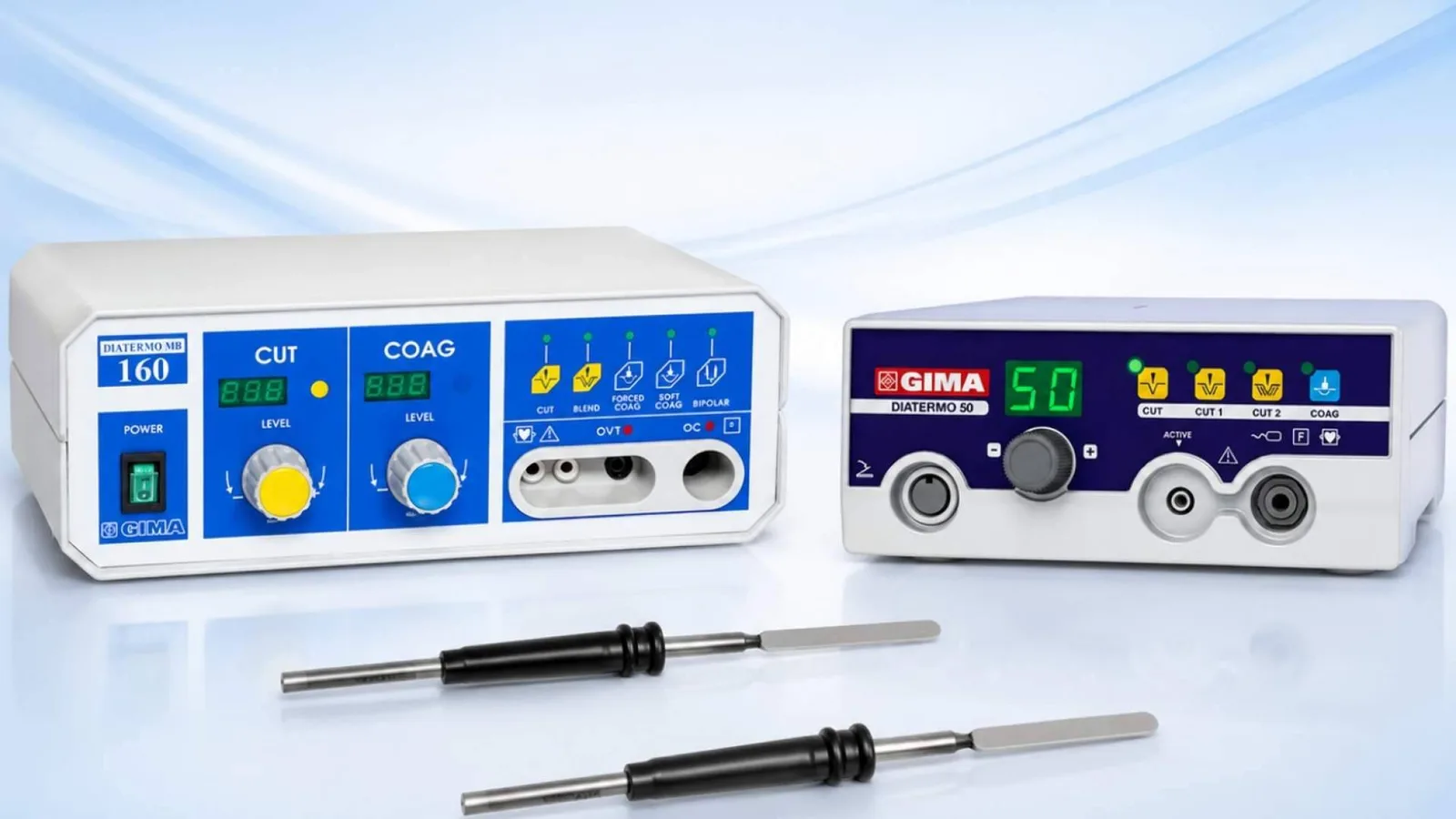 Electrobisturíes DIATERMO; monopolar, bipolar y accesorios para cirugía menor ambulatoria